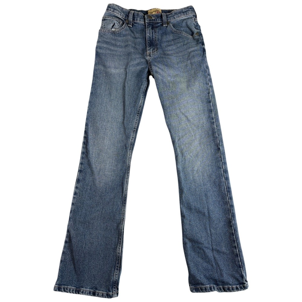 Wrangler 20X Jeans Womens 16 Regular Blue Midrise Bootcut Stretch Faded Western